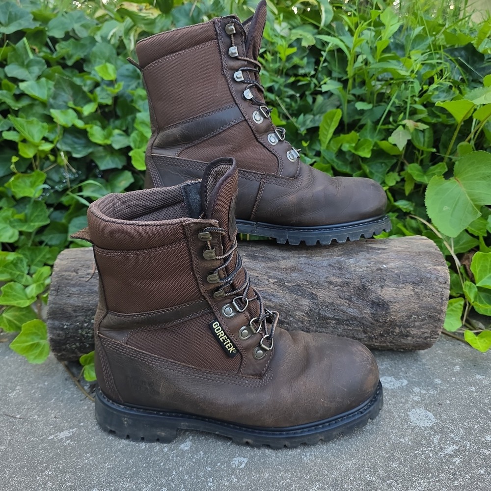 Field And Stream Gore-Tex Thinsulate Hunting Boots Men's US 8.5 Brown Leather...